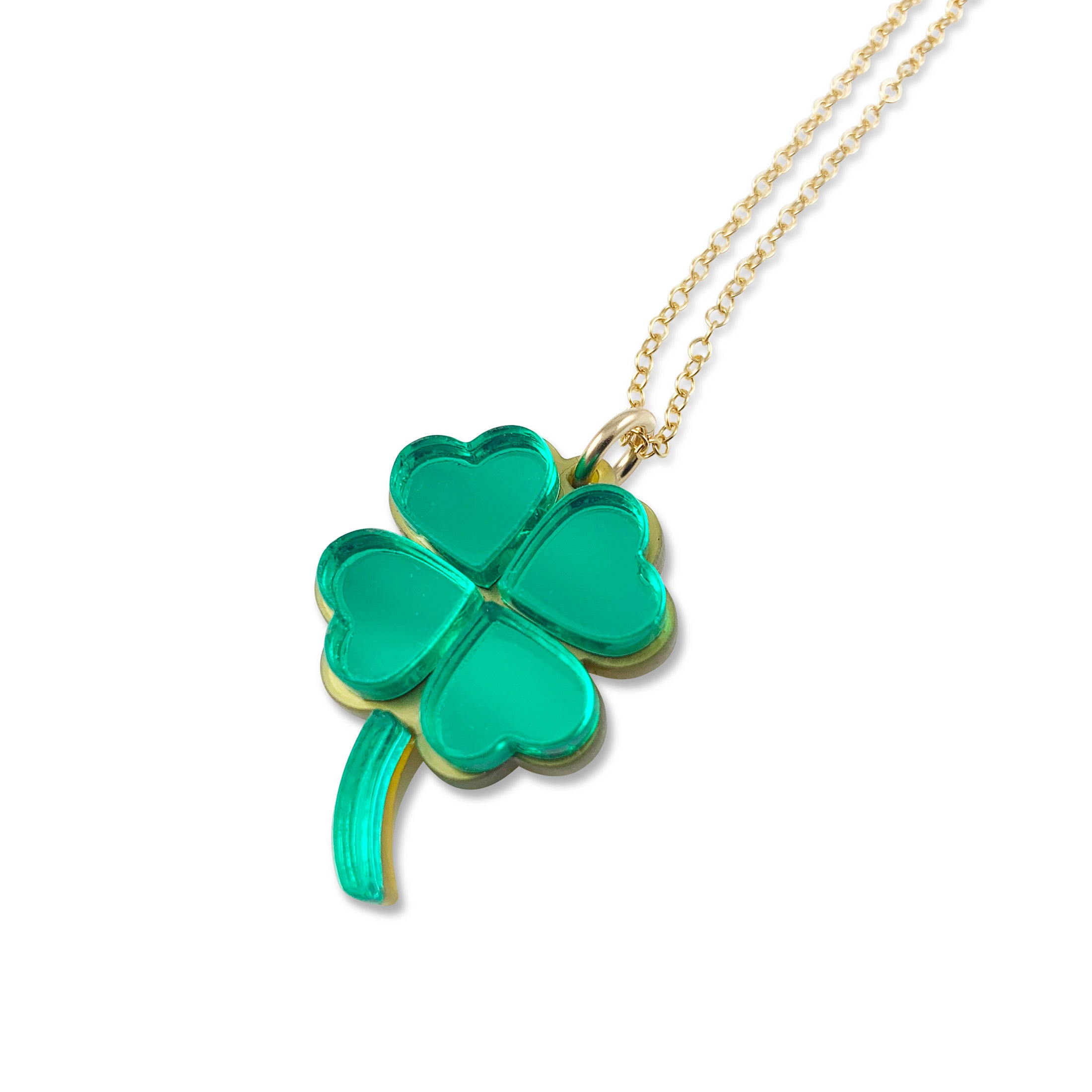 Four Leaf Clover Pendant  Hard To Find, Lucky To Have — Lola & Company