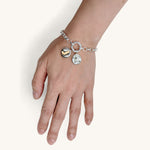 Jennifer Loiselle Belcher Chain Silver Stacker Charm Bracelet