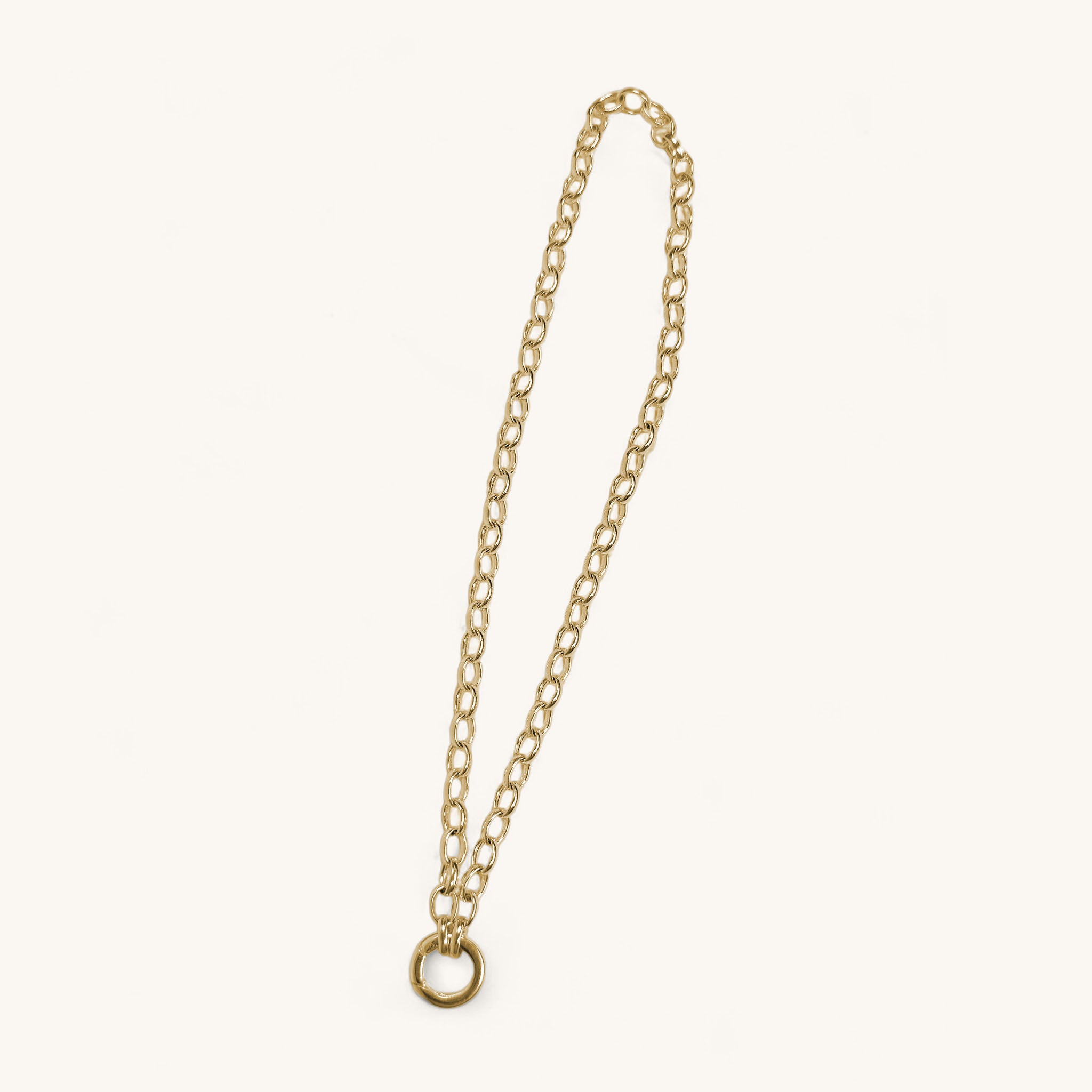 Jennifer Loiselle Belcher Chain Gold Vermeil Stacker Charm Necklace