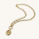 Jennifer Loiselle Belcher Chain Gold Vermeil Stacker Charm Necklace