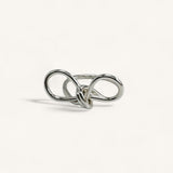 Jennifer Loiselle bow ring in recycled silver