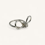 Jennifer Loiselle bow ring in recycled silver