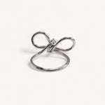 Jennifer Loiselle bow ring in recycled silver