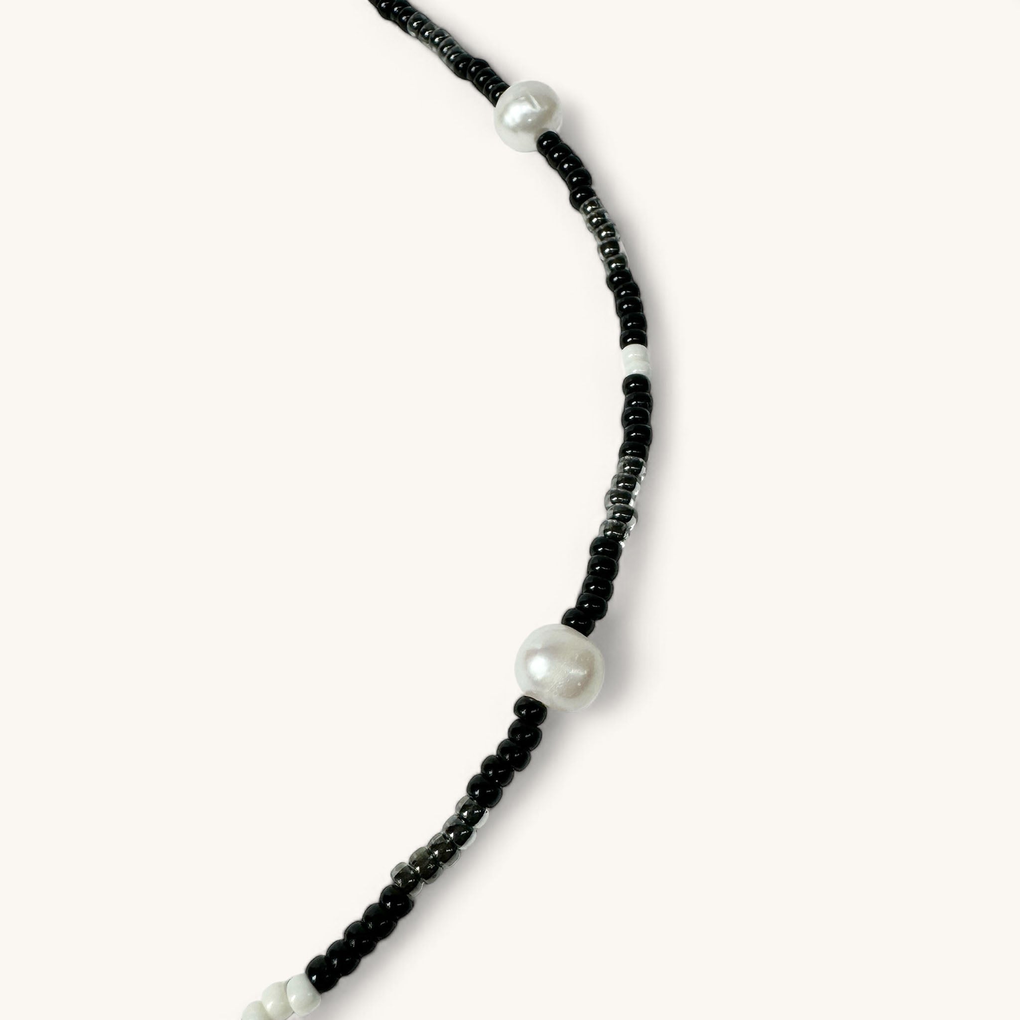 Jennifer Loiselle Coco seed bead pearl handmade necklace