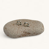 Jennifer Loiselle mini curb stud earrings in silver