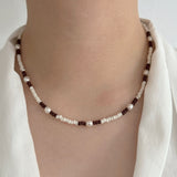 Jennifer Loiselle Japanese glass seed bead pearl handmade in London necklace