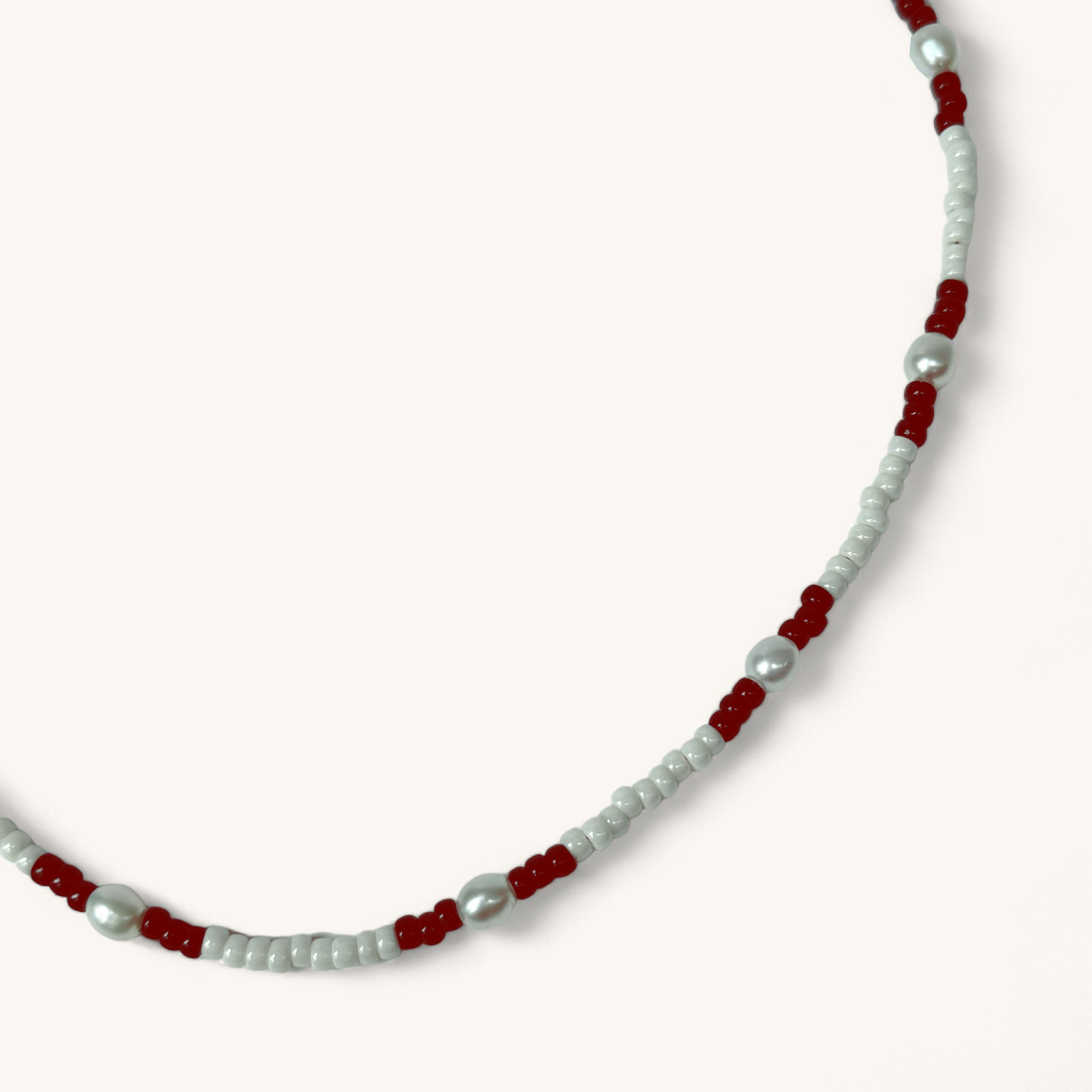 Jennifer Loiselle Japanese glass seed bead pearl handmade in London necklace