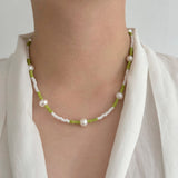 Jennifer Loiselle glass seed bead pearl handmade in London necklace 