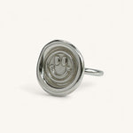 Jennifer Loiselle Smiley Face Silver Ring