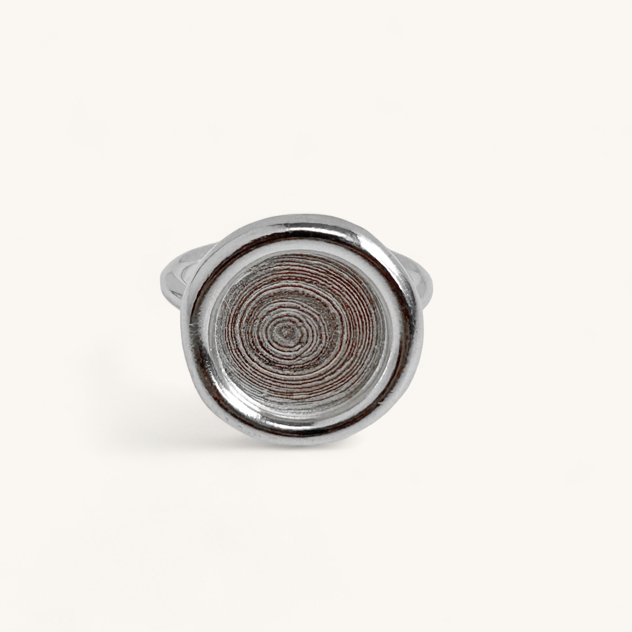 Jennifer Loiselle frame ring in recycled silver