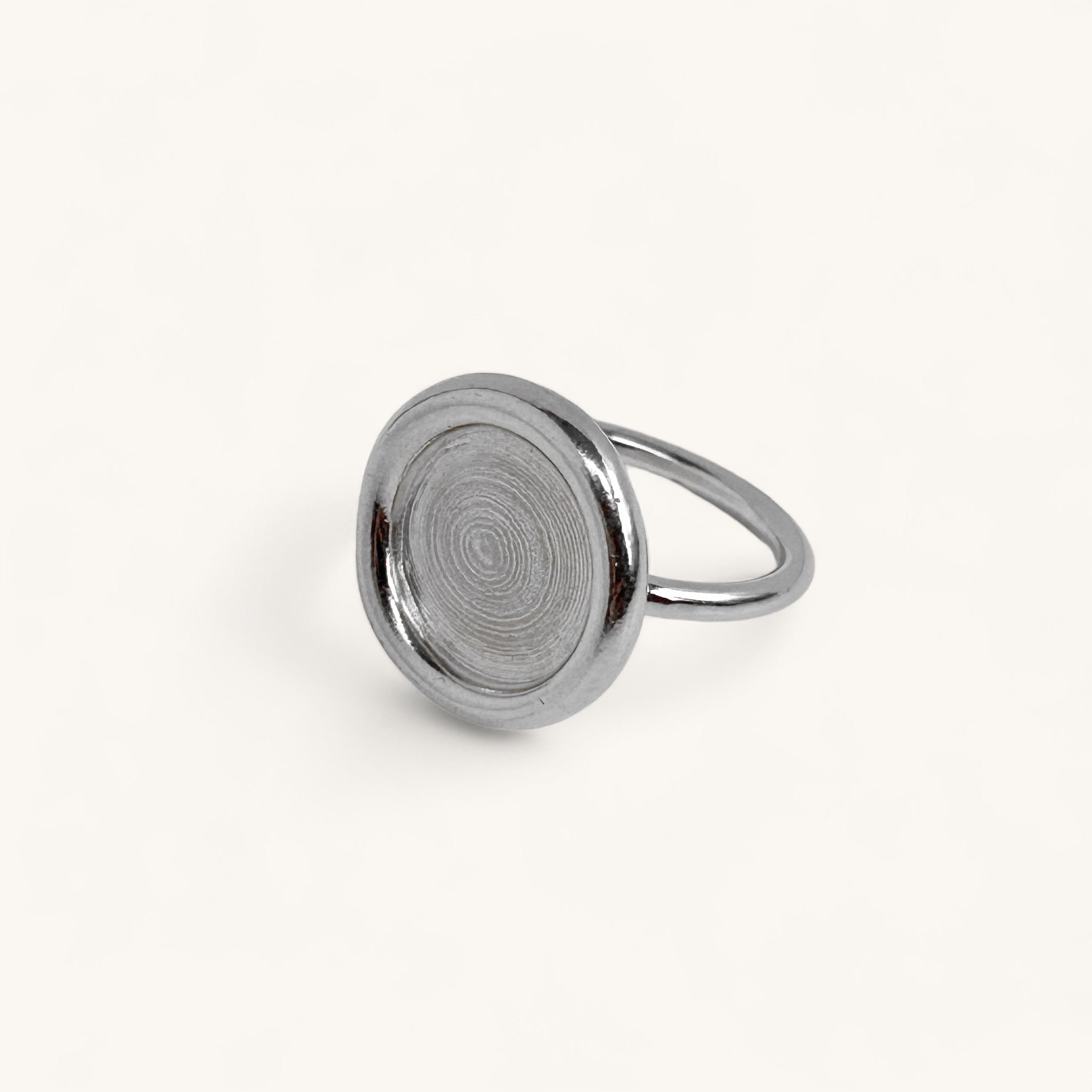 Jennifer Loiselle frame ring in recycled silver